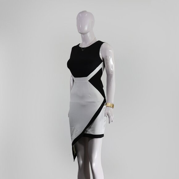 Kardashian Kollection Monochrome Cocktail Dress Chic - Picture 2 of 3